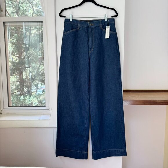 NWT Favorite Daughter Mischa High Rise Wide Leg Jeans Denim in Pepper Blue 30 - Picture 11 of 16
